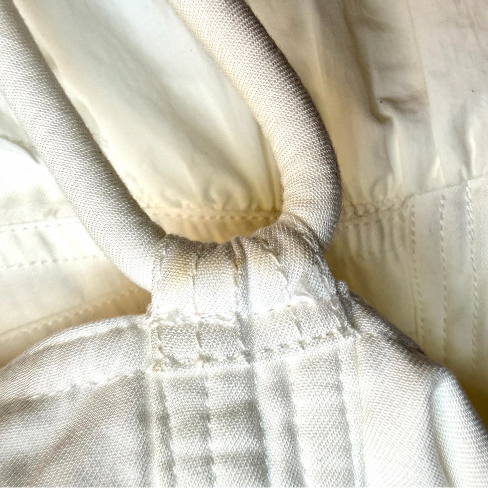 Mare Mare Anthropologie Halter Neck Dress Sz XS White Cotton Tiered Maxi READ - Picture 7 of 16